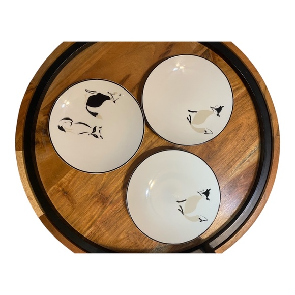 Kate Spade ‘Wickford Forest Drive” tidbit plates. Set of 3 - Picture 2 of 13